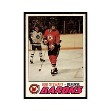 Bob Stewart 1977 O-Pee-Chee #299 Cleveland Barons Hockey Card EX