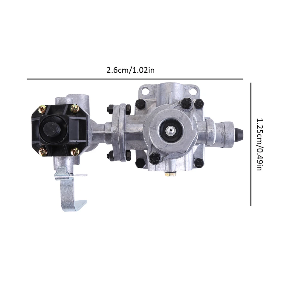Anhängerbremsventil mit 4 Stufen Bremskraftregler 2-Kreis Bremsventil Anhänger - Bild 2 von 4