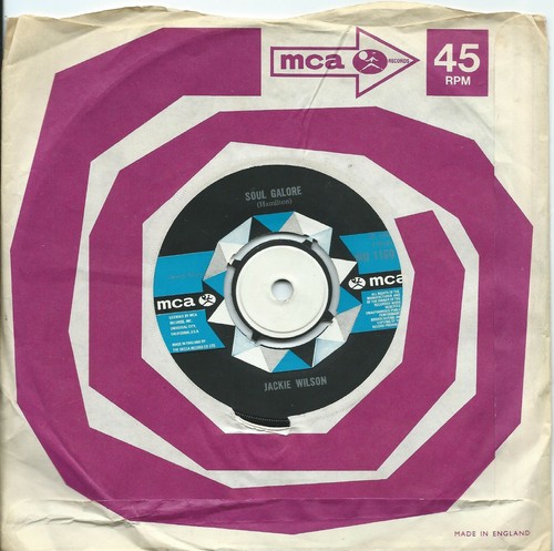 Jackie Wilson:Soul Galore/I get the sweetest feeling:UK MCA:1968