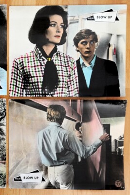 2 orig. Kino Aushangfotos ''Blow Up'' Ekstase 1966 David Hemmings Swinging Sixties