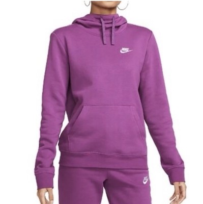 nike club fleece funnel neck hoodie