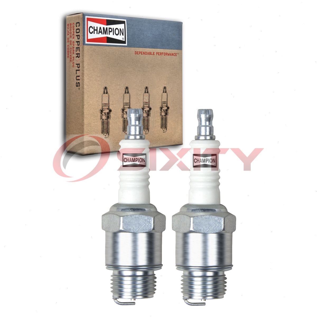 2 pc Champion Industrial 502 Spark Plugs for D21 C88 BT9 BT10 92231 86 2910 td