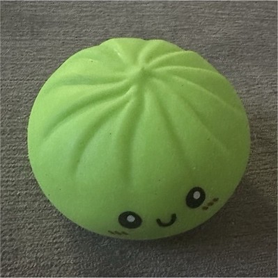 Green Foam Squeeze Ball Stress Reliever, Squeezable, 3 x 3 in, 1 oz