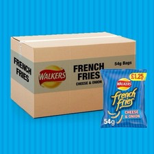 Walkers Crisps French Fries Cheese Onion 18x54g Free Delivery Fast Delivery