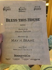 Bless This House Song By May H Brahe