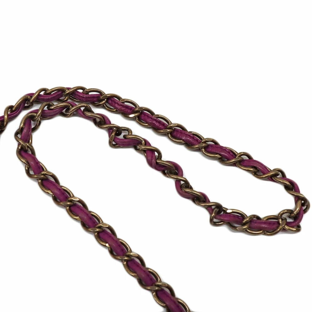 Chanel A15227 Rabbit Fur Shoulder Bag Purple with Box Dust Bag #KN953 thumbnail 7