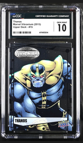 Marvel CGC 10 Thanos - 2015 Marvel Vibranium Thanos CGC 10 GEM MINT