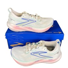 Brooks Glycerin 22 Running Shoes White/Limpet Shell/Amparo Blue Women's Size 8.5