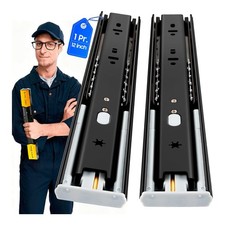 Soft Close Drawer Slides Full Extension Side Mount 12 14 16 18 20 22 24 inch ...