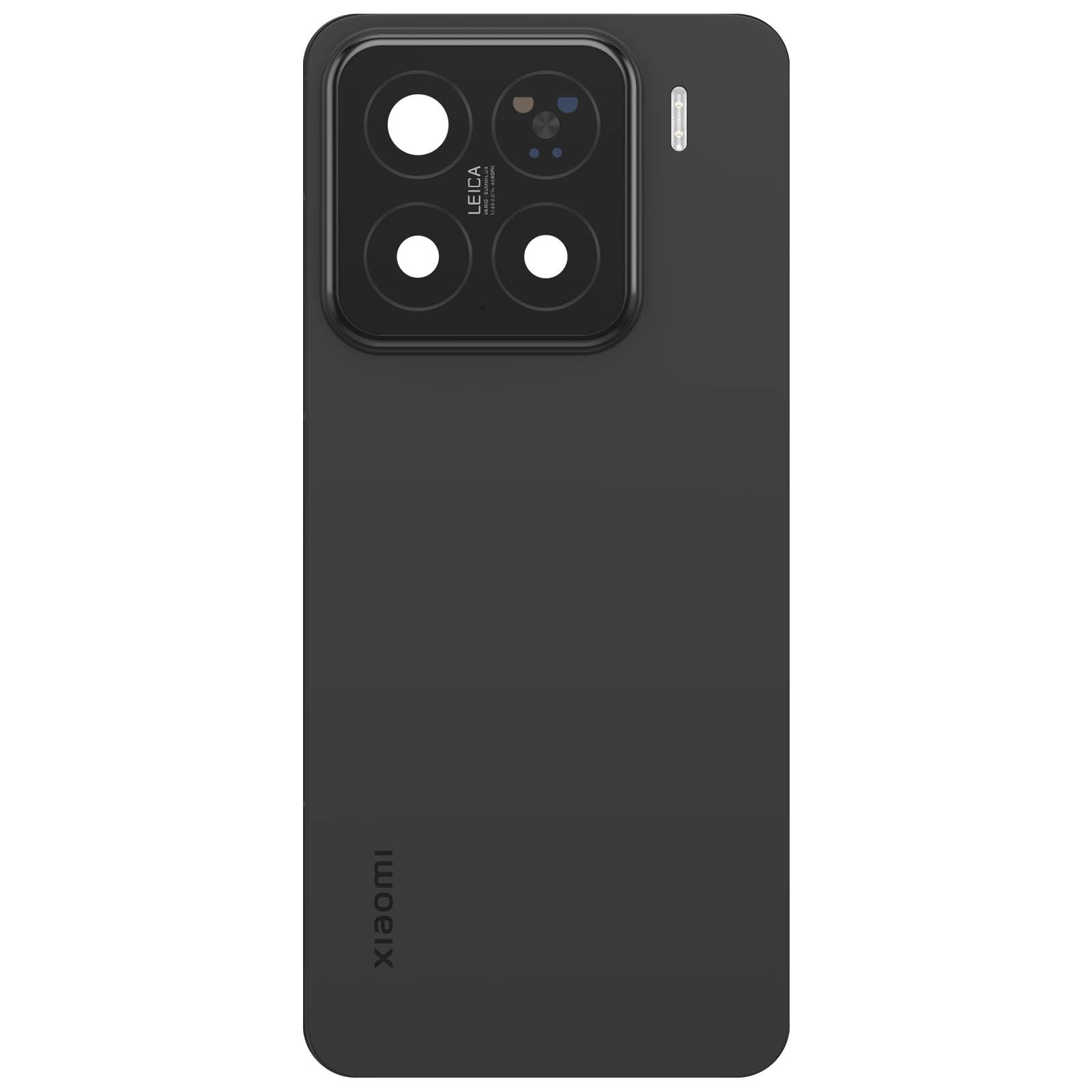 Cache batterie Xiaomi 15 Service Pack d'origine en verre noir