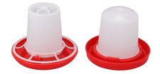 Chicken Chick Ducklings Quail Baby Turkey Feeder  Waterer Kit 4" X 3.5" New