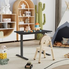 Electric Desk Adjustable Height Sit Stand Home Office Computer Desk Black