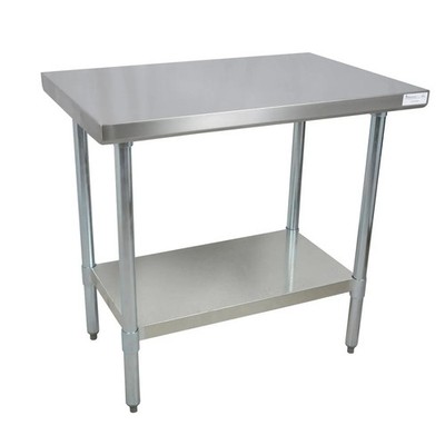 BK Resources CVT-3630 36''W x 30''D 16 Gauge Stainless Steel Work Table