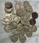 Lot of 35 DATELESS Buffalo NICKELS  Head U.S. FIVE CENT Coins NO DATES!