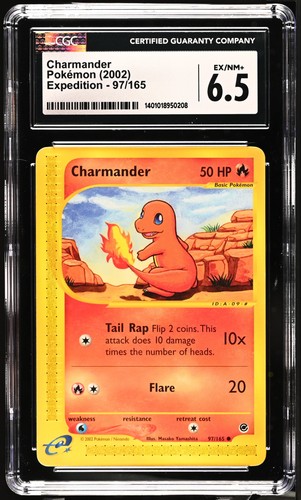 Charmander graded CGC 6.5 for sale on eBay