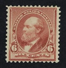CKStamps: US Stamps Collection Scott#224 6c Garfield Mint LH OG Spot Thin