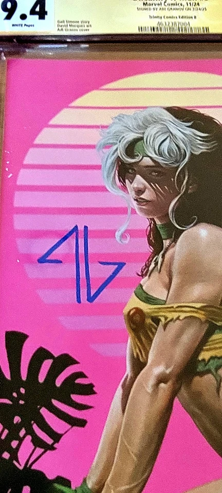 Uncanny X-men 3 Trinity Comics Rogue Edición Años 80 Adi Granov FIRMADO CGC 9.8 NYCC Foto 3 de 4