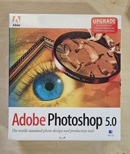 Vintage 1998 Adobe Photoshop 5.0 UPGRADE Apple Mac Macintosh CD-ROM Software