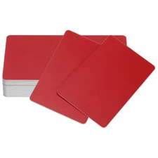 20Pcs Inkjet PVC ID Cards, Smooth Double Side Card for Inkjet Printer, Red