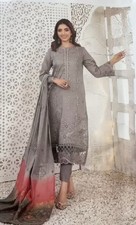 Fully embroidered 3 Piece Luxury Lawn Suit - FAST SHIPPING