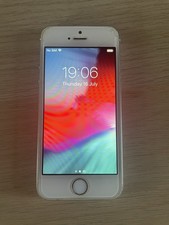 iPhone 5s 16GB Unlocked Mobile Phone White - Fully Working But Cracked screen