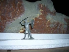 MARX 1956 60MM KNIGHT W/ SWORD ROBIN HOOD PLAYSET CASTLE TOY CRUSADER VINTAGE