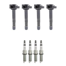 Denso 4 Ignition Coil  4 NGK Iridium Spark Plugs Kit For Accord CR-V 2.4 L4