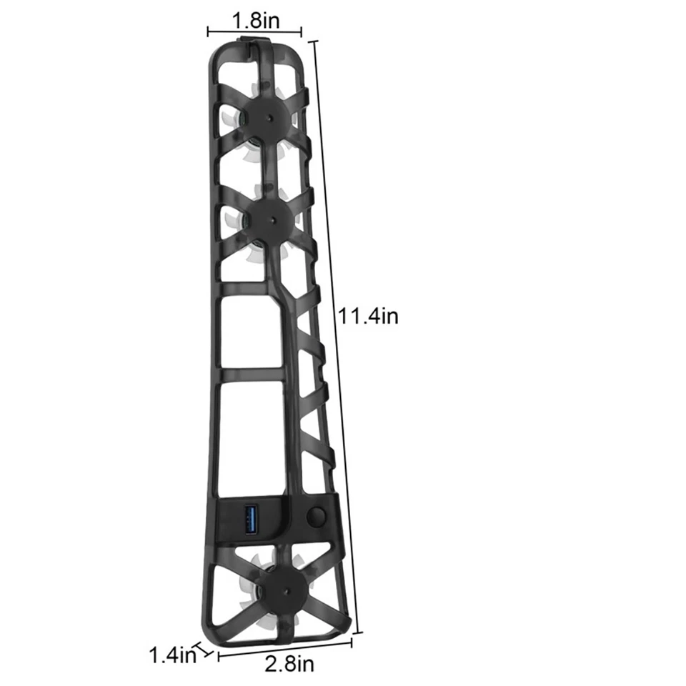Upgraded Cooling Fan For PS5 Slim Disc/Digital Console Cooler Fan LED + USB 3.0 - Image 2 of 4