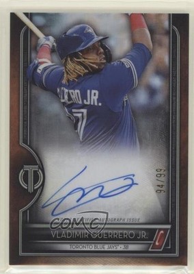 2020 Topps Tribute to Great Hitters 94/99 Vladimir Guerrero Jr #TGH-VGJ Auto v5x