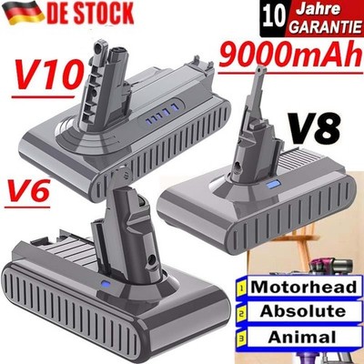 9500mAh Für Dyson V6 V8 V10 Batterie Animal Absolute Staubsauger Ersatz Akku DHL
