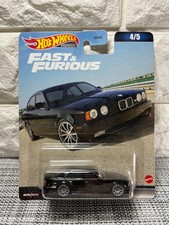 Hot Wheels Premium Fast & Furious 1991 BMW M5 4/5 Metal Real Riders Black
