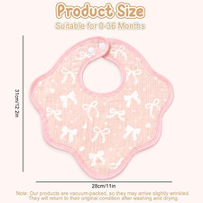 8 Pack Baby Bibs for Drooling and Teething, Cotton Muslin Baby Essentials Bib...