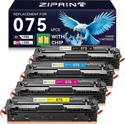 075 Toner Cartridge Set MF665Cdw MF663Cdw Compatible Replacement for Canon 075 0