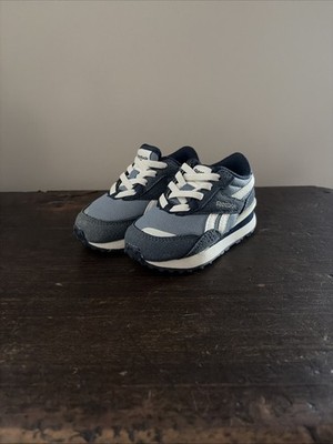 Reebok Royal Cl Jog Toddler White And Blue Sneaker Size 6