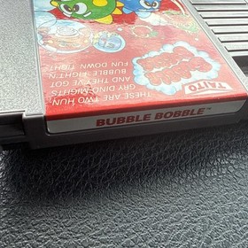 Bubble Bobble 1 Taito Authentic Nintendo NES NRMT condition game cartridge