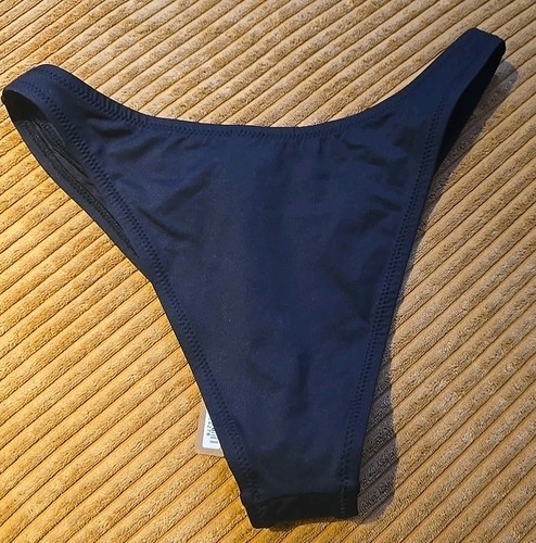 Skims Swim Cheeky Tanga Women Black Small Onyx Nylon Stretch SW-TAN-0783 - Picture 3 of 4