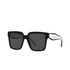 NEW PR 24ZSF 1AB5S0 PRADA PR 24ZS 1AB5S0 SUNGLASSES SQUARE BLACK SPR 24Z EYEWEAR