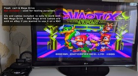 Mega Drive 32x Console Sega 32x PAL inc cables for MK1 MD - Tested working  32 x