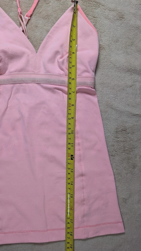 Lululemon tank top women's size 2 activewear pale pink peach color built in bra - Image 4 of 4