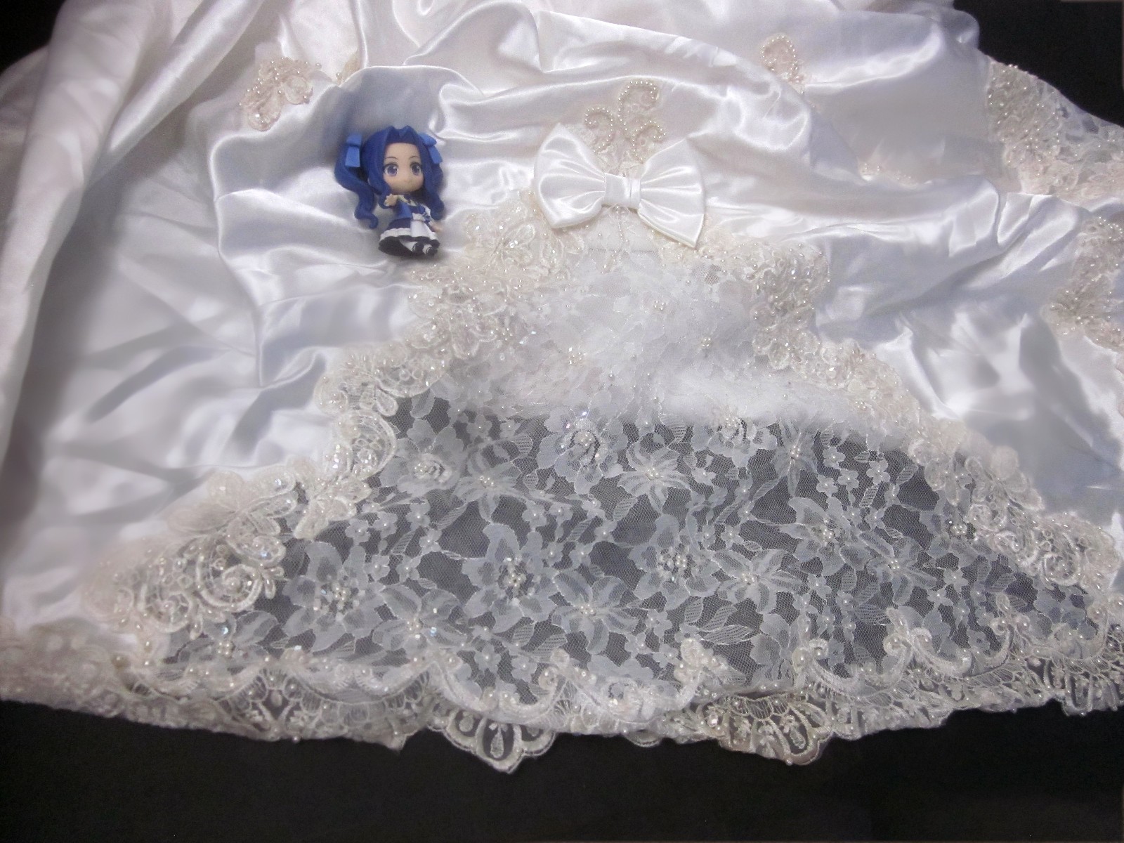 Mori Lee VINTAGE  White Ivory Elegant Wedding dress MED-LARGE image 8