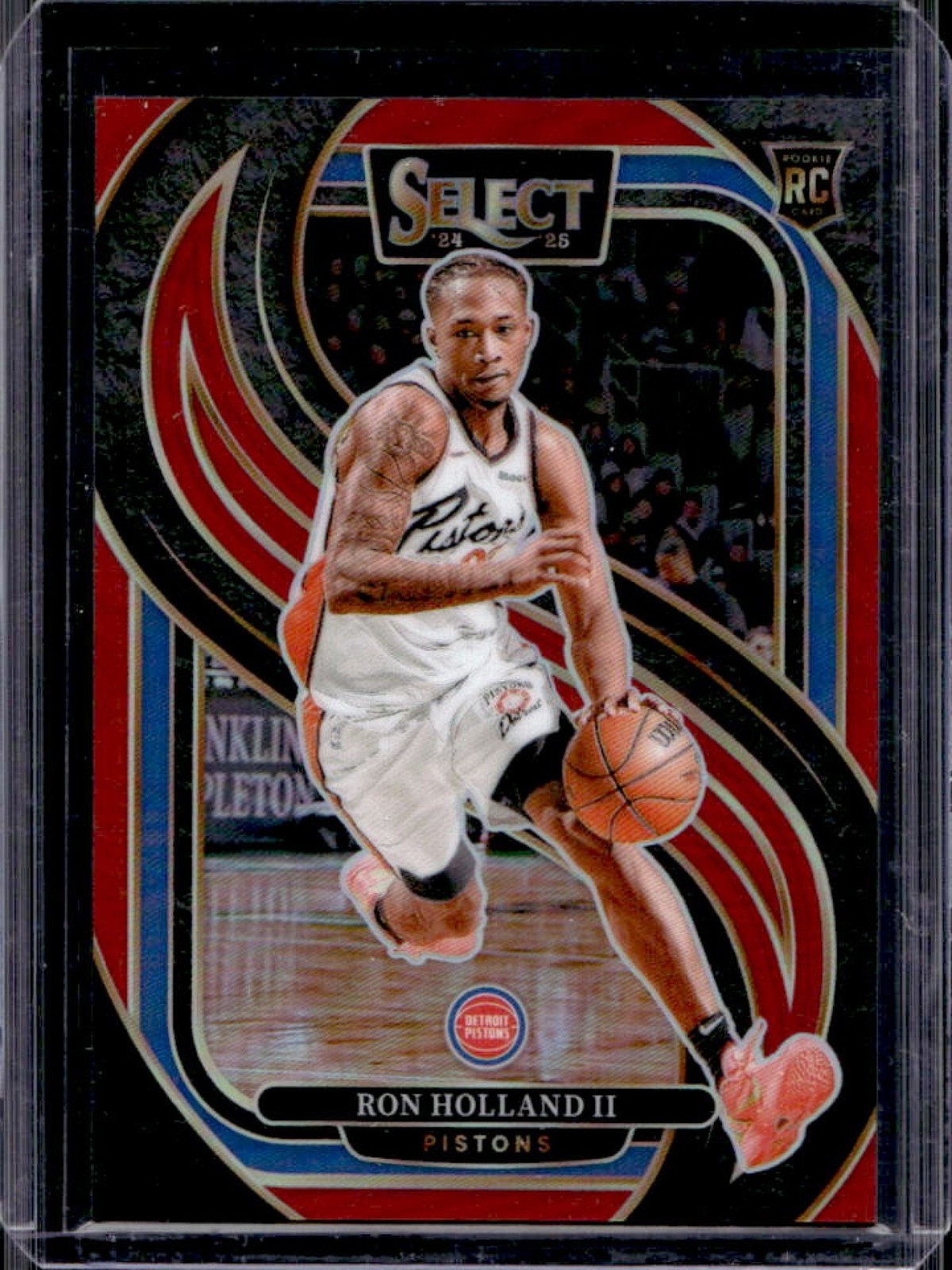 2024-25 Panini Select Ron Holland II Premier RC Red Prizm Rookie #/199 Pistons