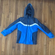 Obermeyer Fleet Ski Jacket Snowboard Teen Blue Size M 10-12 