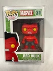 Red Hulk Marvel Funko Pop! #31 VAULTED, RARE New in Protective Case Disney