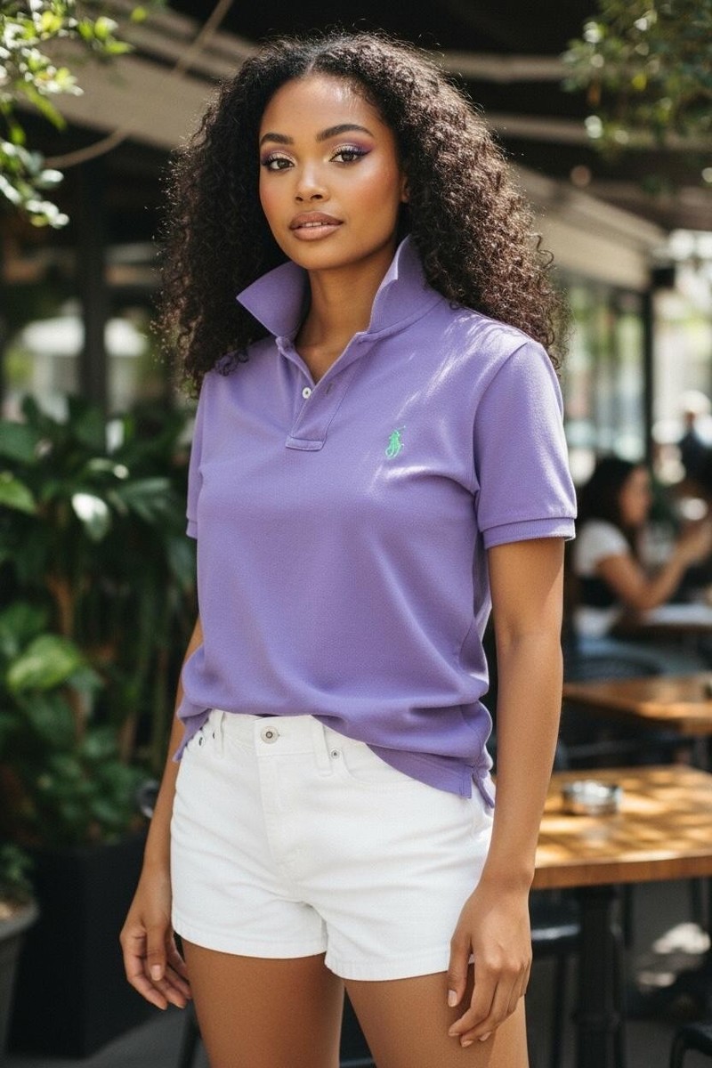 Polo by Ralph Lauren パープル RALPH LAUREN PURPLE CLASSIC FIT POLO LIME GREEN PONY NWT XS | eBay