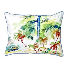 Betsy Drake Colorful Palms Large Pillow 16x20