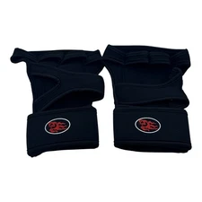 Ridbiker Weightlifting Gloves Black W/Wrist Support Grip Pads Small Durable Unis