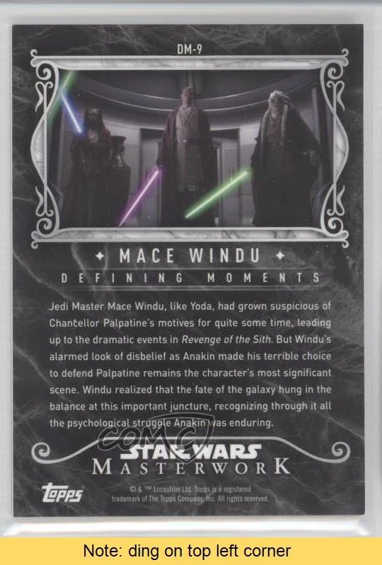 2015 Star Wars Masterwork Defining Moments Canvas 78/99 Mace Windu READ 0q0 - Image 2 of 3