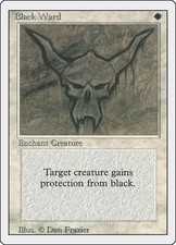 Magic the Gathering Revised Edition Black Ward NM 3ED