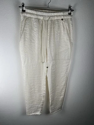 Motel Pantalons Femme Blanc Taille M Casual Élégants Taille Haute - Photo 1/4