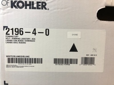 Kohler Pennington Drop-In Bathroom Sink, 20-1/4'', 3 Holes, Overflow
